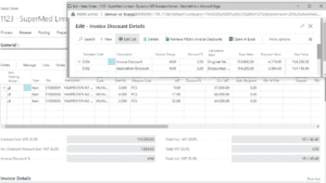 Screenshot of Sales Orver invoice discount