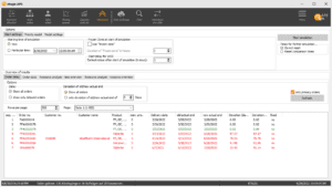 Screenshot of the etagic interface