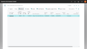 Confirmation accumulation list out of plant data acquisition app