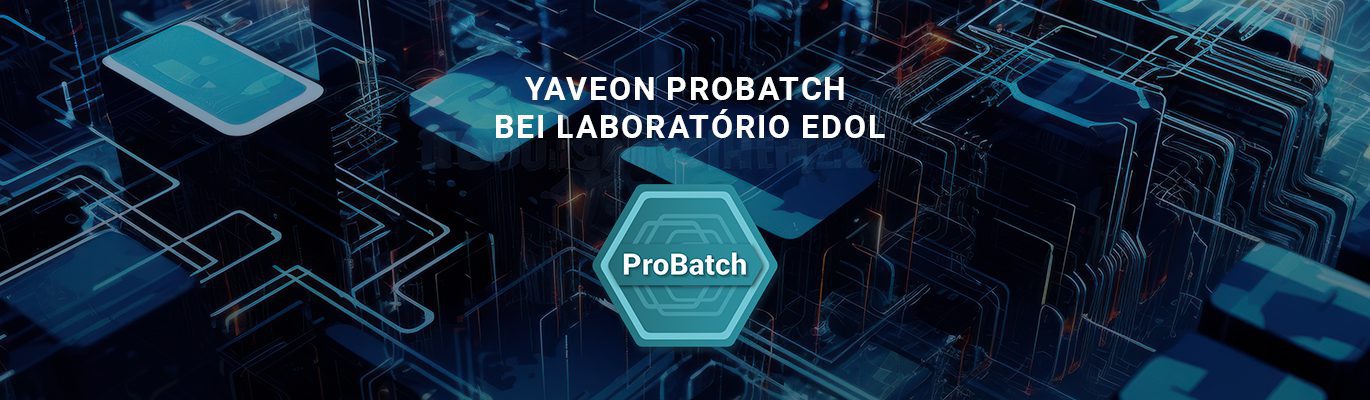 ProBatch-Logo auf digitalem Hintergrund