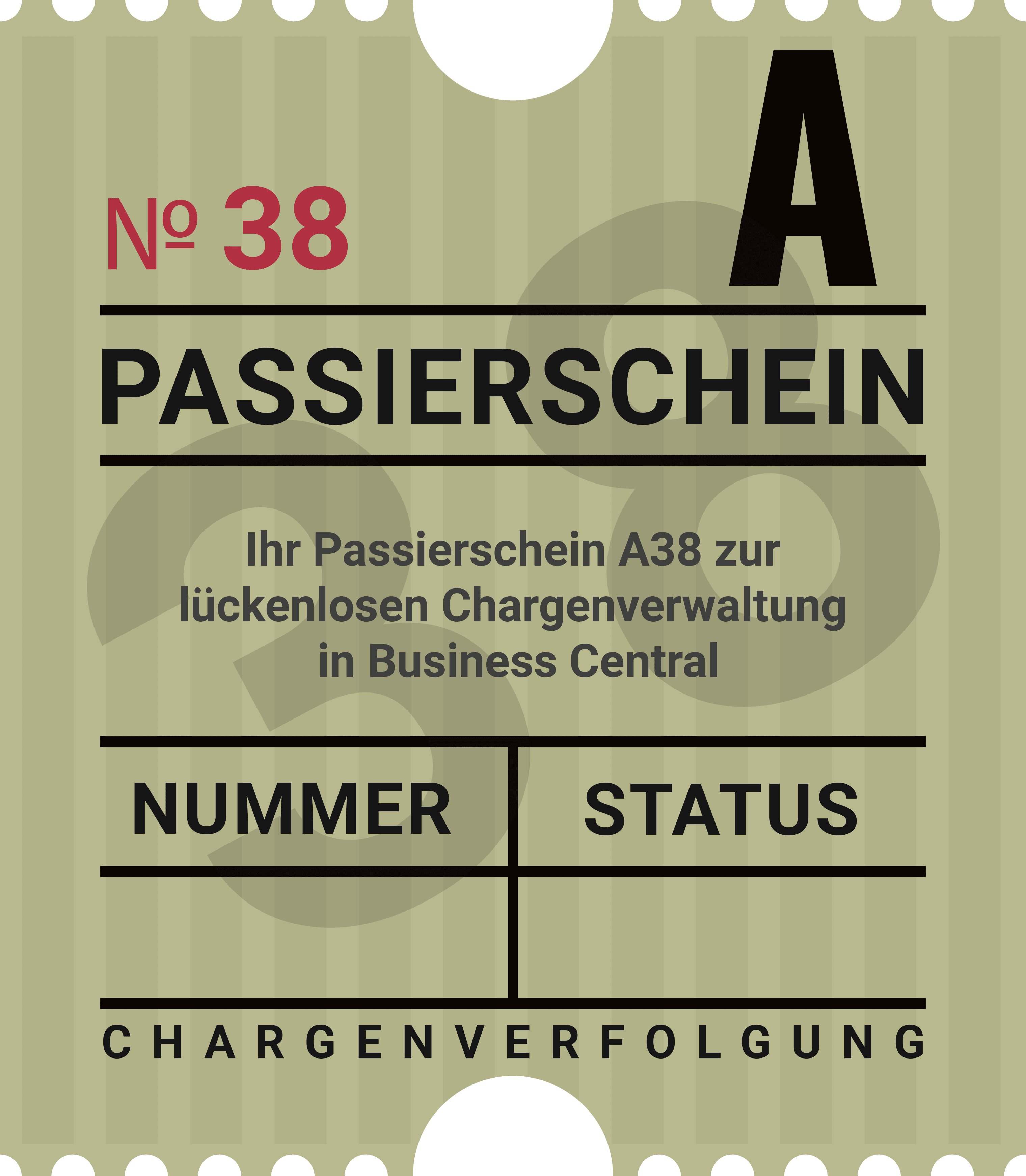 Passierschein A 38 im YAVEON Style