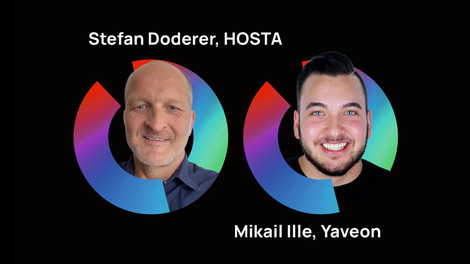 Bild der Webinar-Referenten Stefan Doderer und MIkail Ille