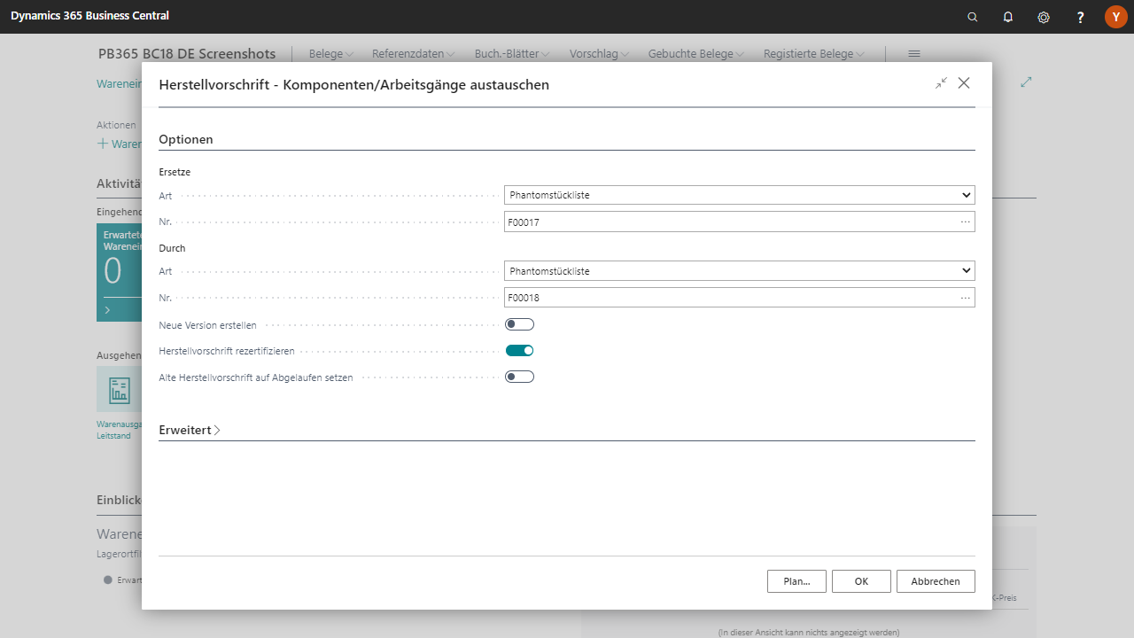 Screenshot einer Artikelumwandlung aus der Research & Development App