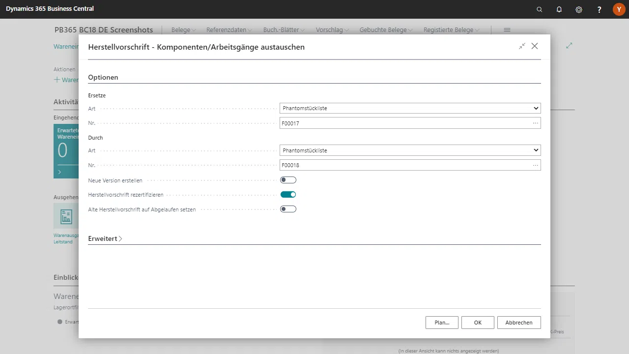 Screenshot einer Artikelumwandlung aus der Research & Development App