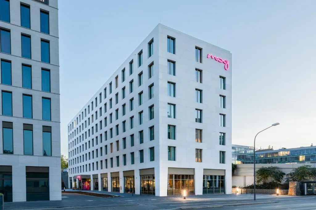 Picture of the moxy Hotel in Würzburg