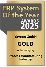 Gold award for ERP system in 2025
