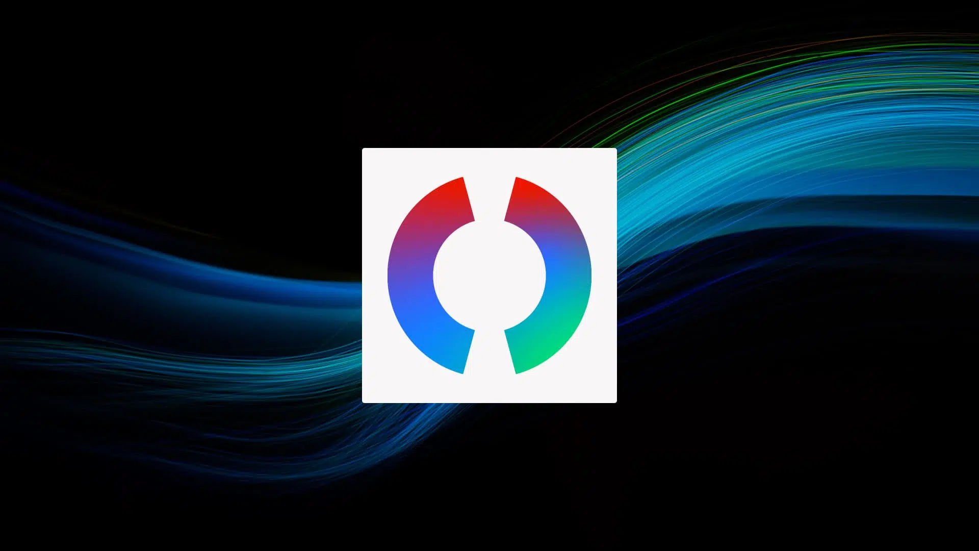Colorful pie chart on a blue-black background.
