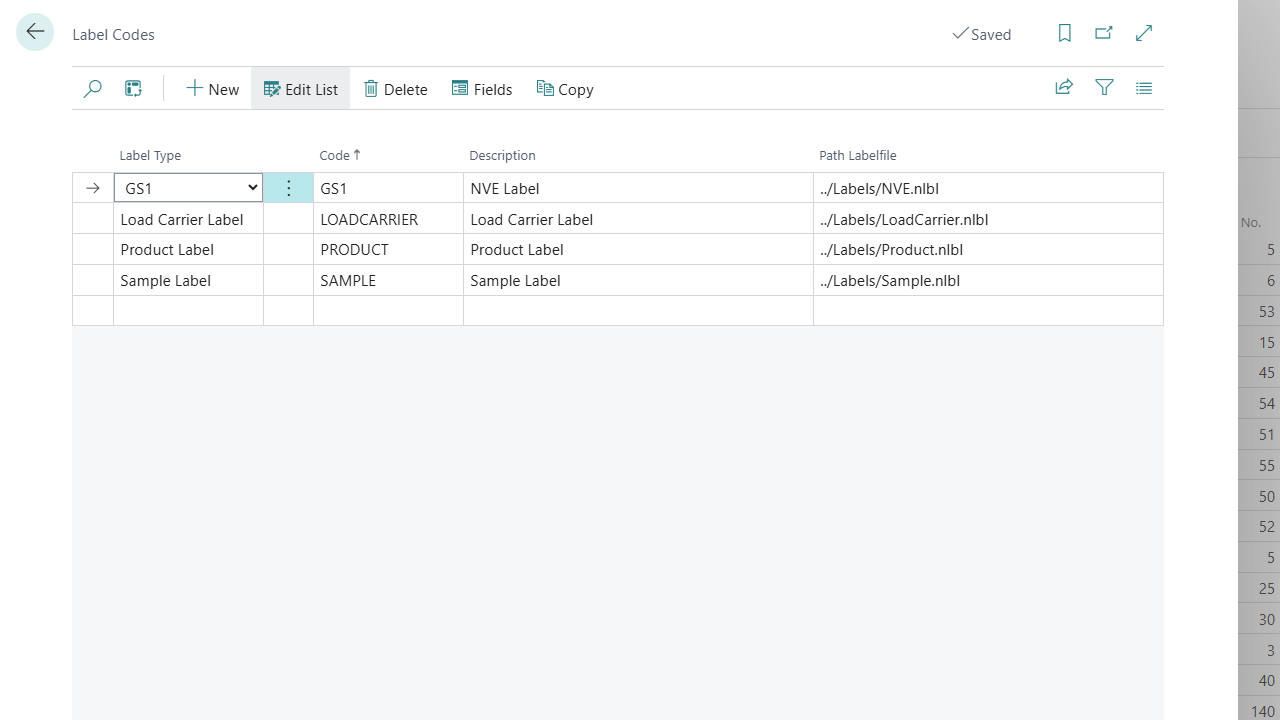Print control, data mapping and integration for label printing systems in Microsoft Business Central