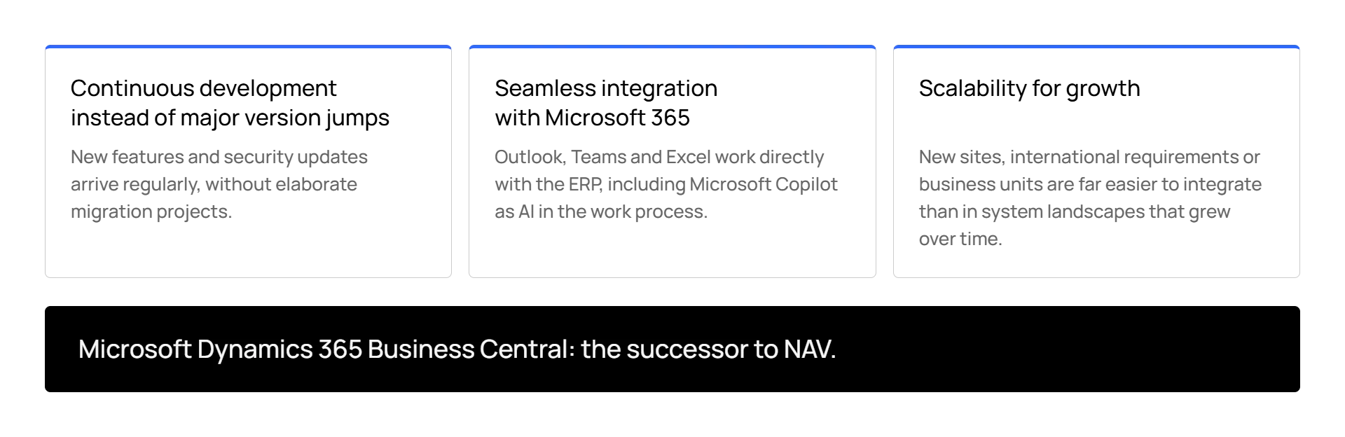 Infographic on the Benefits of Microsoft Dynamics Business Central